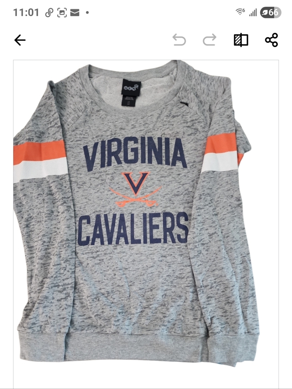 NWT! GEN2 GIRLS VIRGINIA CA VALIERS TOP